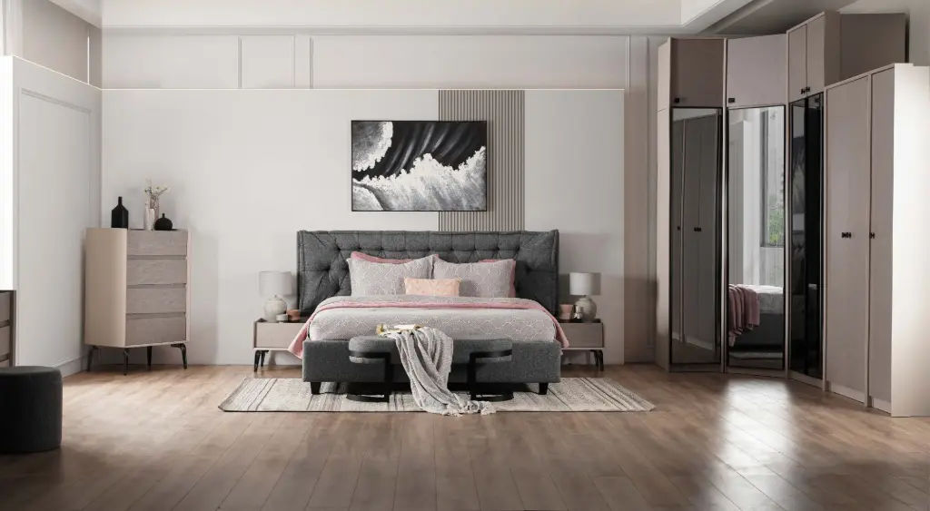 غرفة نوم نفرين ( سرير 180 )