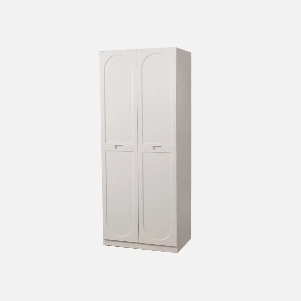 Wardrobe 2 Doors Wooden ( Shelf )