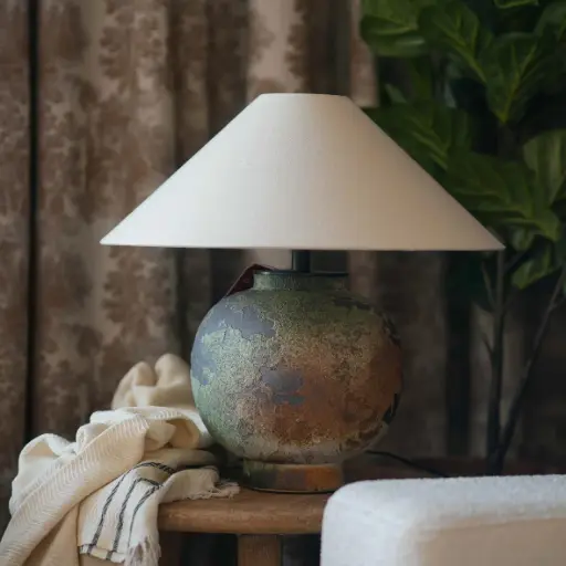 [MT21001 - Bronze 55X55CM] TABLE LAMP