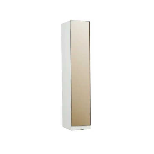 [LATTE] Wardrobe 1 Door Glass