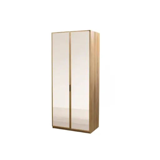 [LATTE] Wardrobe 2 Doors Glass